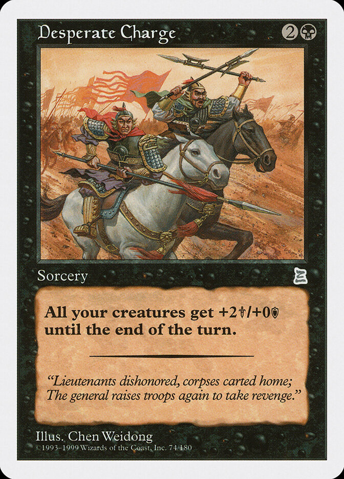 Desperate Charge card front