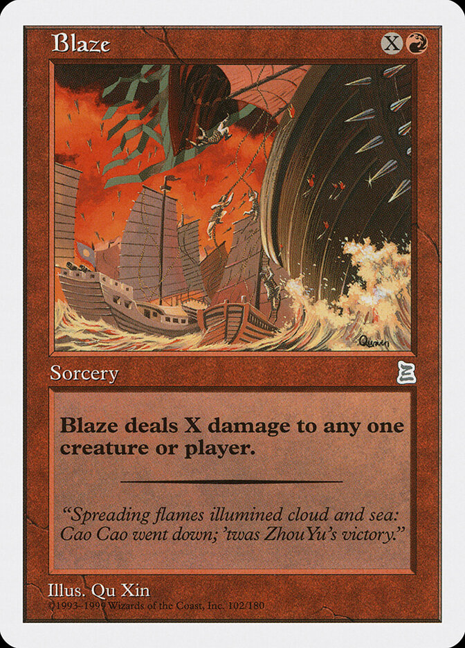 Blaze card front