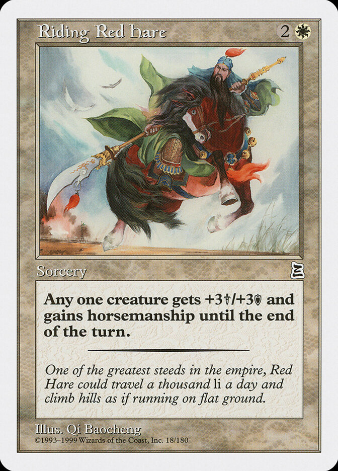 Riding Red Hare card front