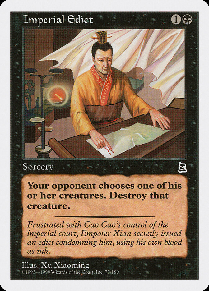 Imperial Edict card front