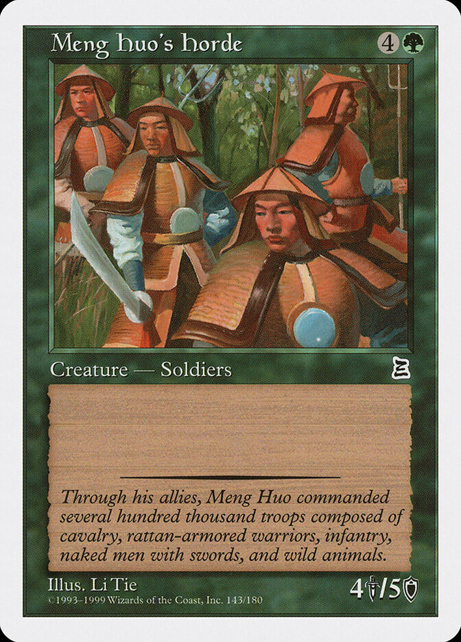 Meng Huo's Horde card front