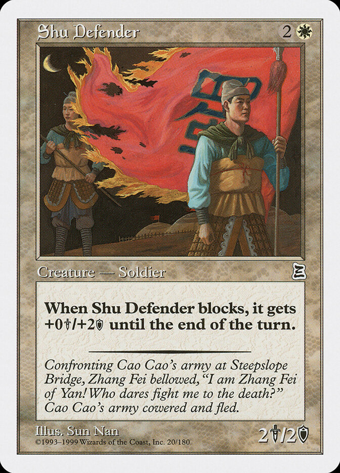 Shu Defender card front