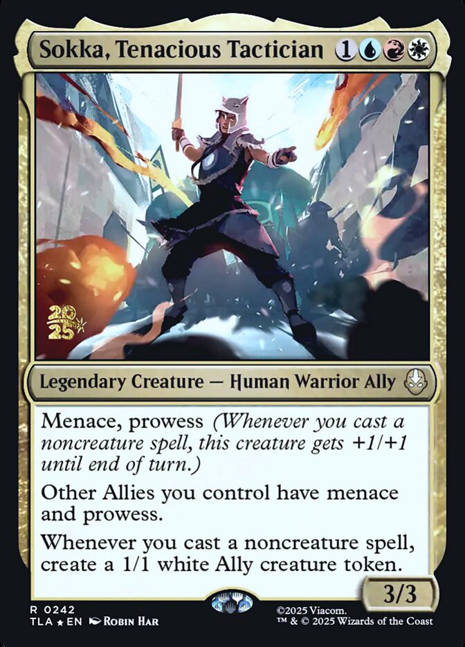 Sokka, Tenacious Tactician card front