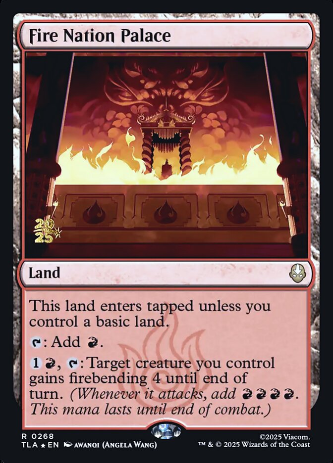 Fire Nation Palace card front