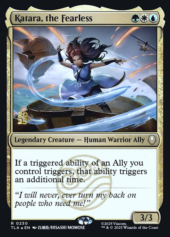 Katara, the Fearless card front