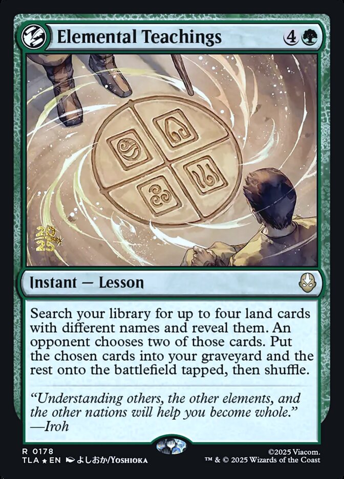 Elemental Teachings card front