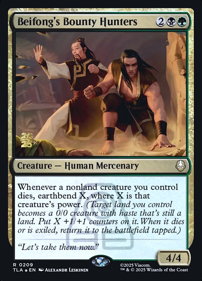 Beifong's Bounty Hunters card front