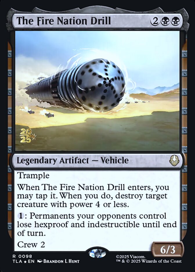 The Fire Nation Drill card front