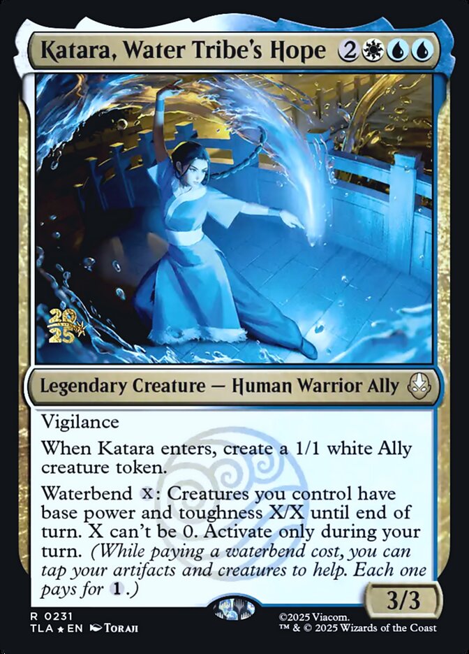 Katara, Water Tribe's Hope card front
