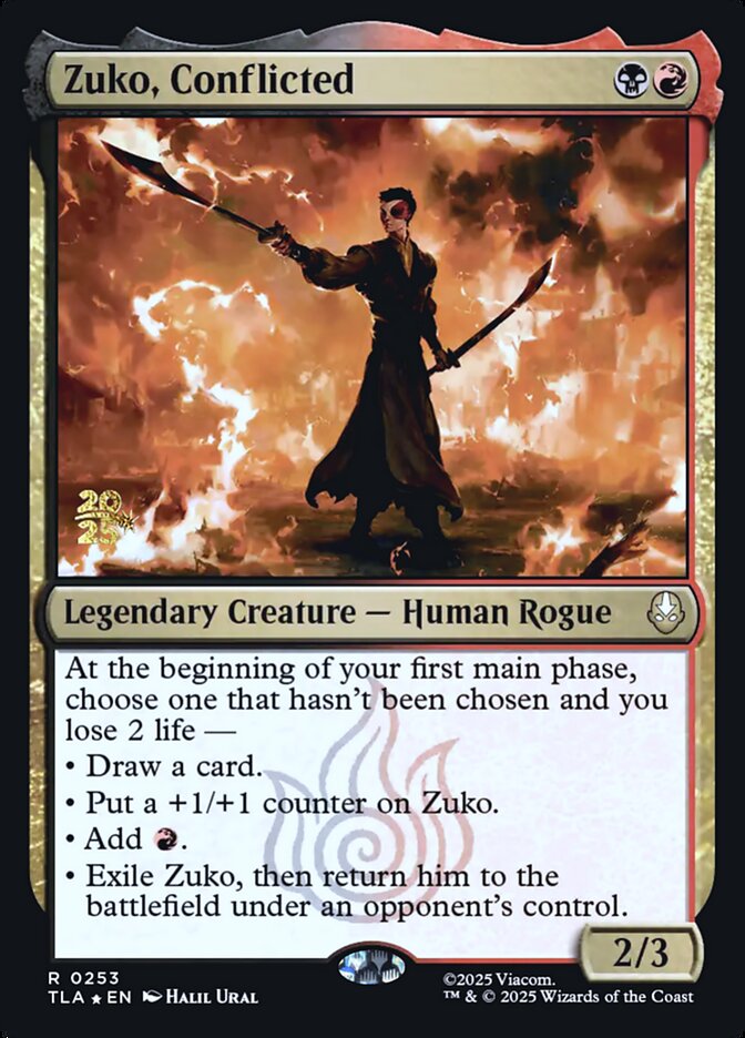 Zuko, Conflicted card front