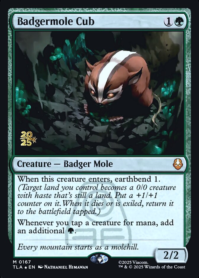 Badgermole Cub card front