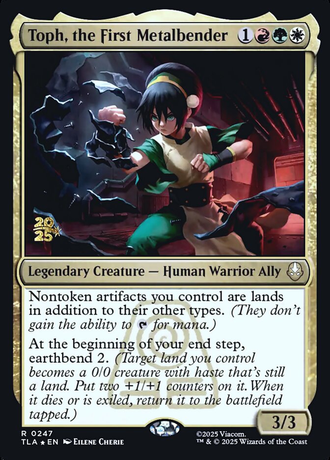 Toph, the First Metalbender card front