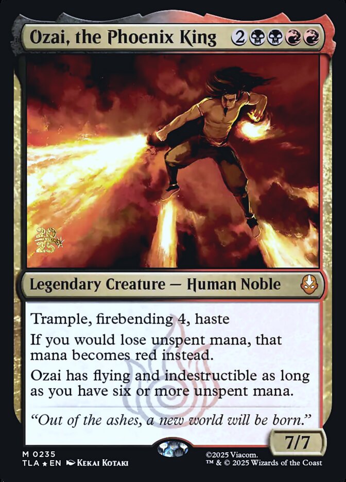 Ozai, the Phoenix King card front