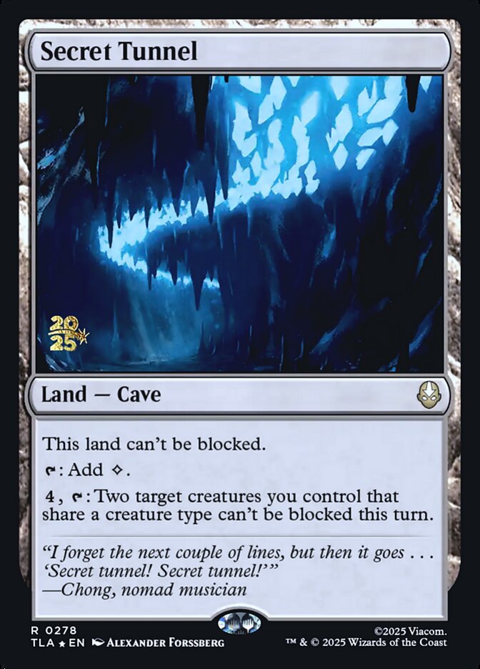 Secret Tunnel card front