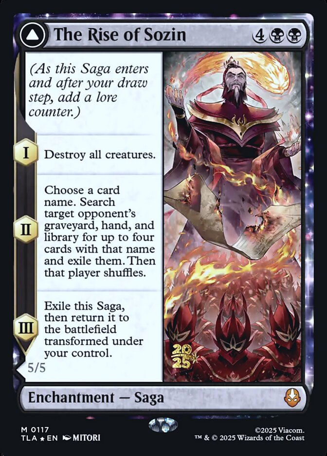 The Rise of Sozin card front