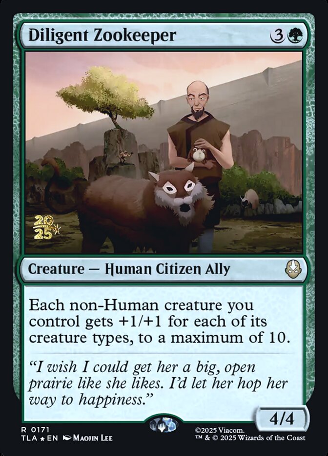 Diligent Zookeeper card front