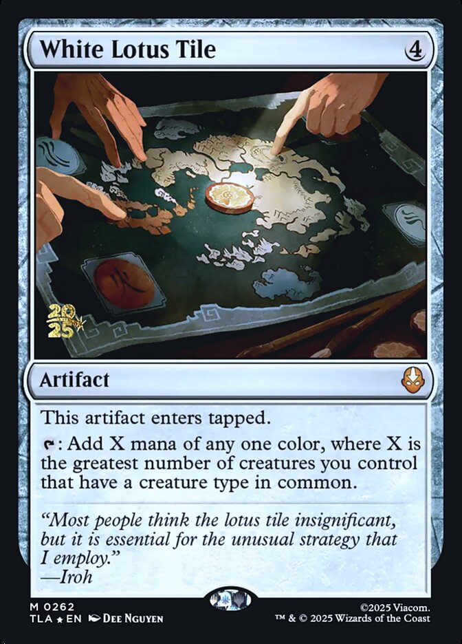 White Lotus Tile card front