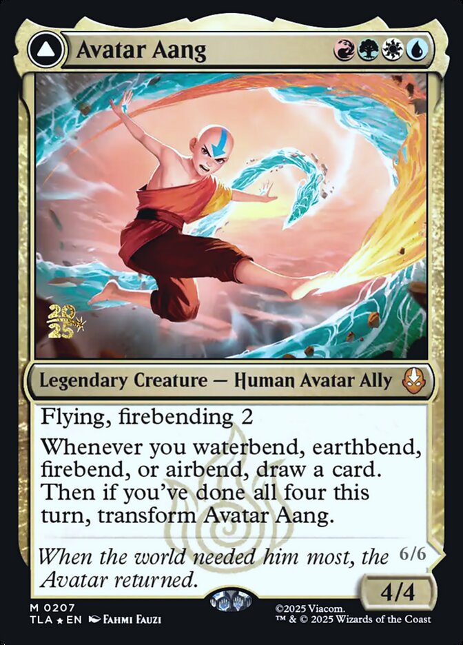 Avatar Aang card front