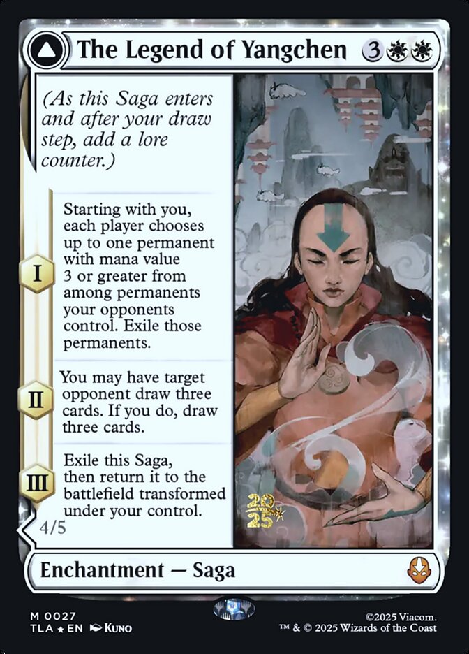 The Legend of Yangchen card front