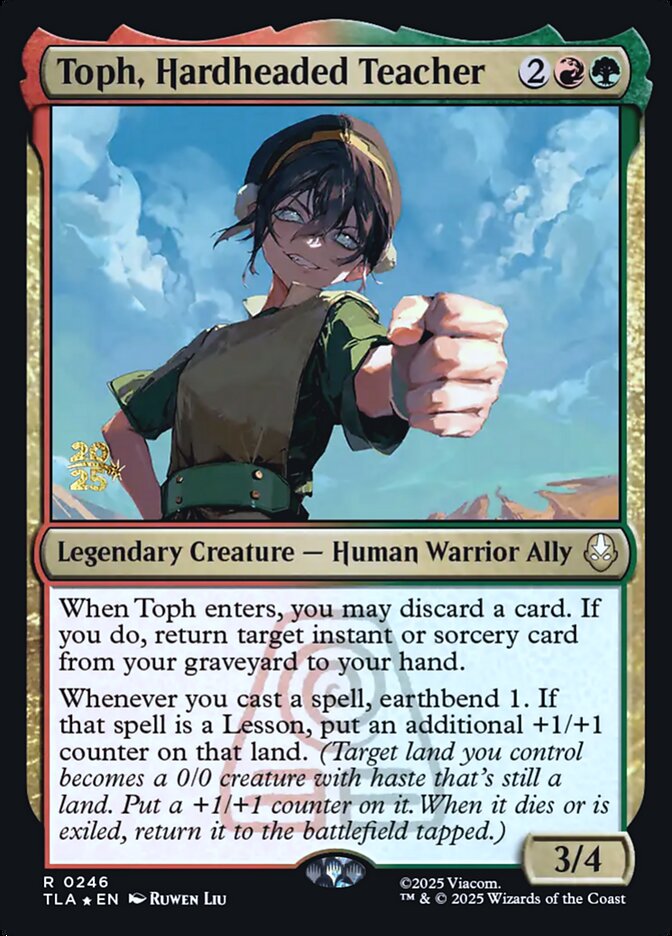 Toph, Hardheaded Teacher card front