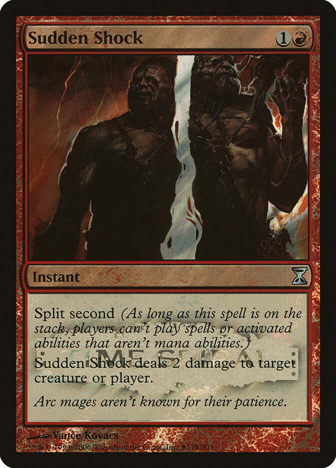 Sudden Shock card front