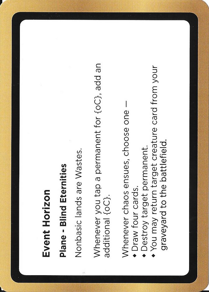 Event Horizon card front