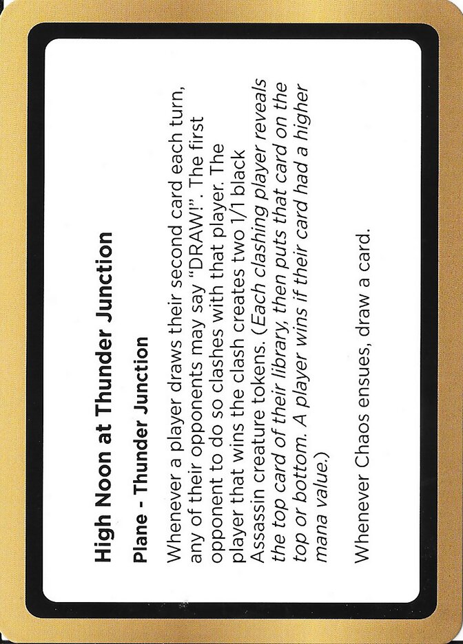 High Noon At Thunder Junction card front