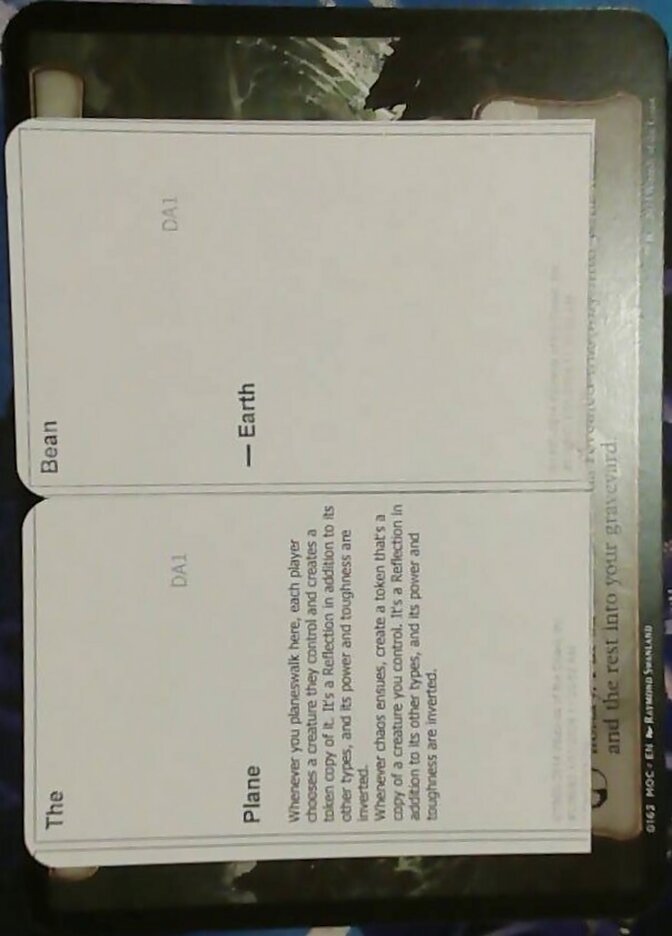 The Bean card front