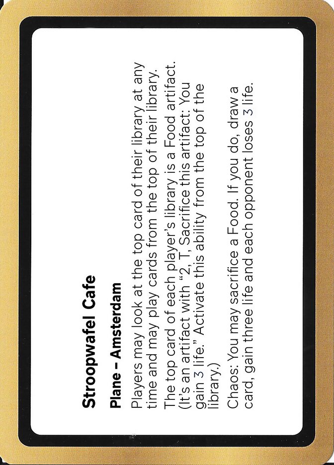 Stroopwafel Cafe card front