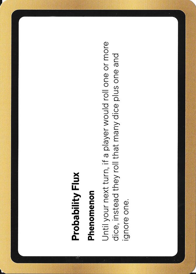 Probability Flux card front