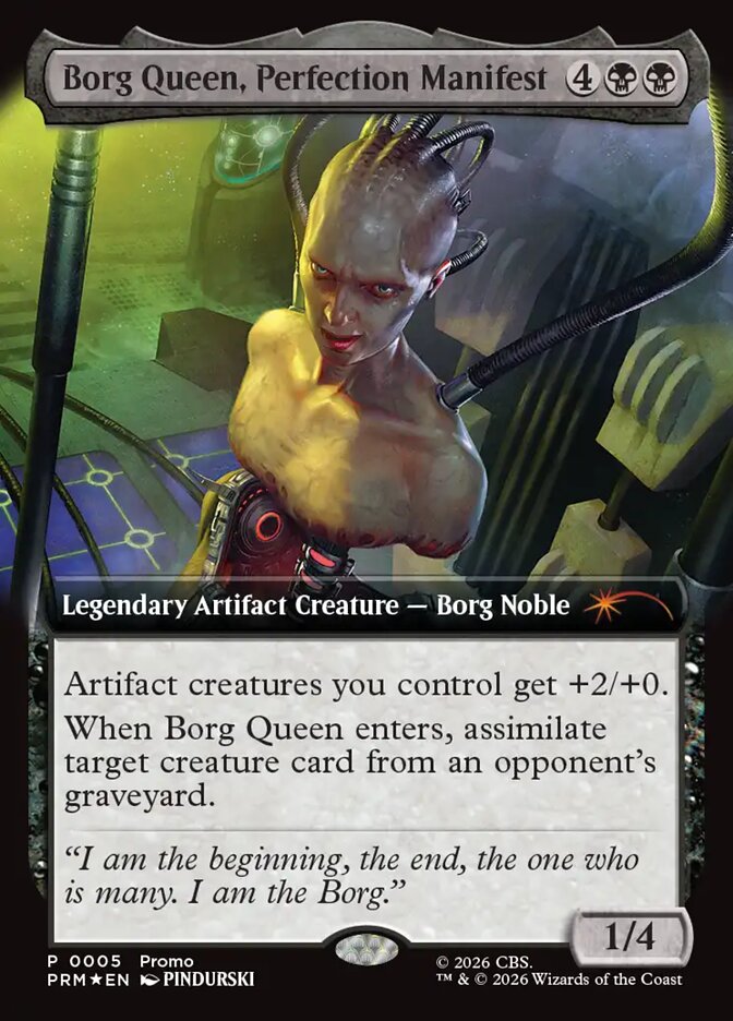 Borg Queen, Perfection Manifest card front