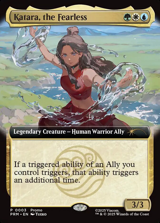 Katara, the Fearless card front