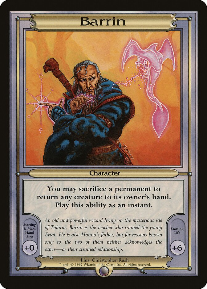 Barrin card front