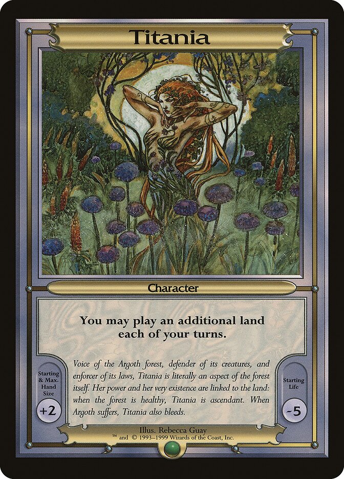 Titania card front