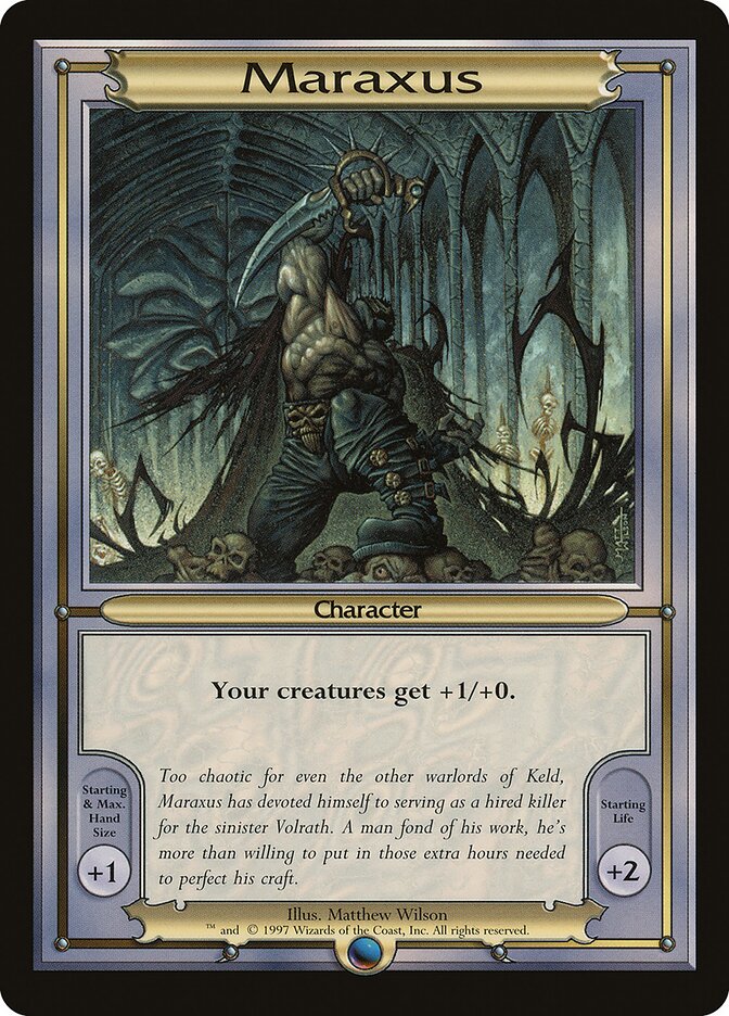 Maraxus card front