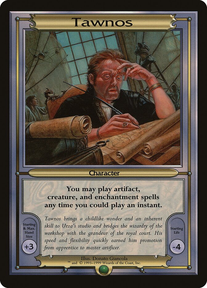 Tawnos card front