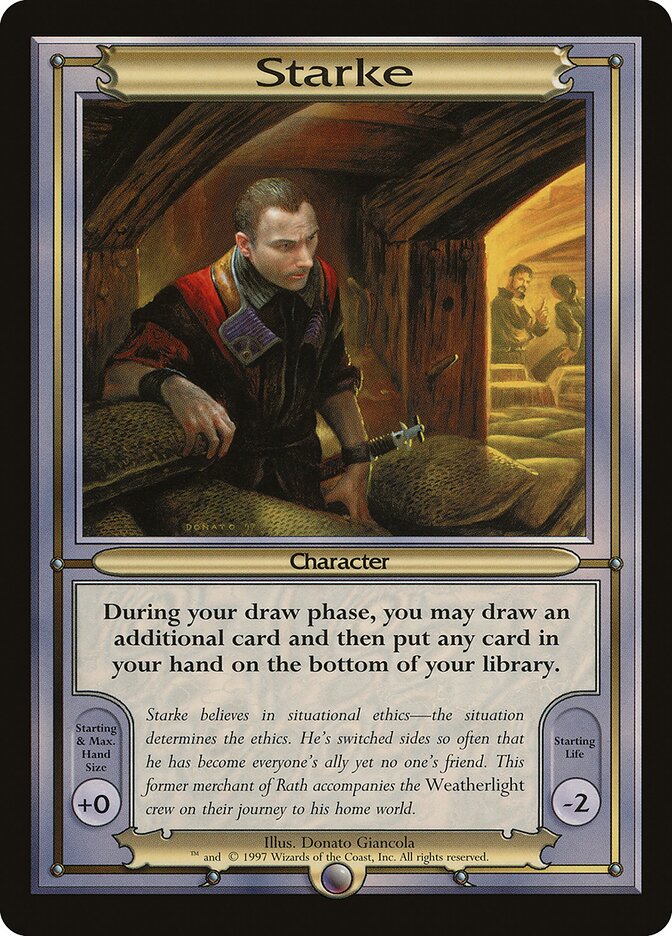 Starke card front