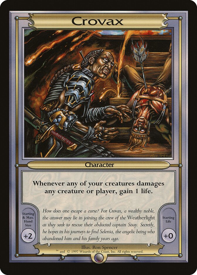 Crovax card front