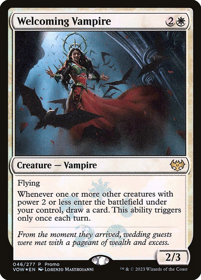 Welcoming Vampire card front