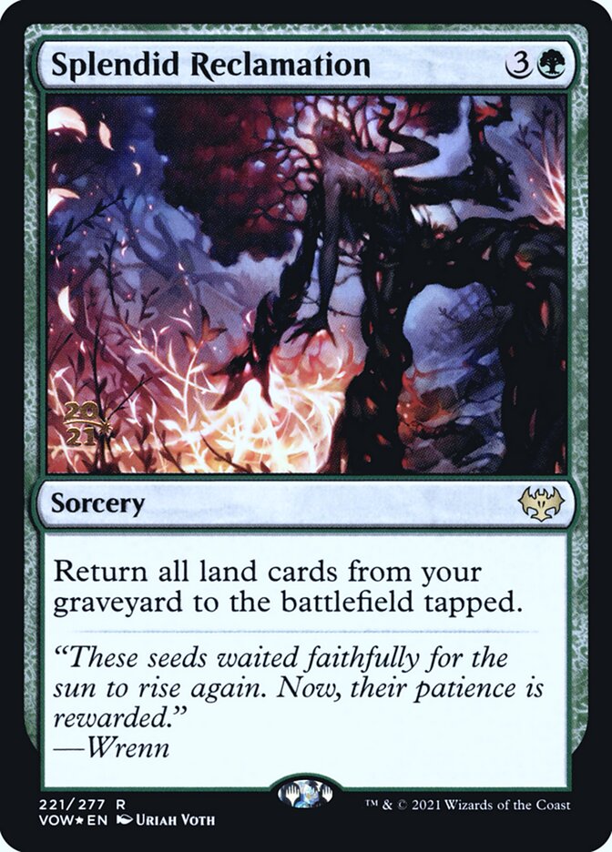 Splendid Reclamation card front