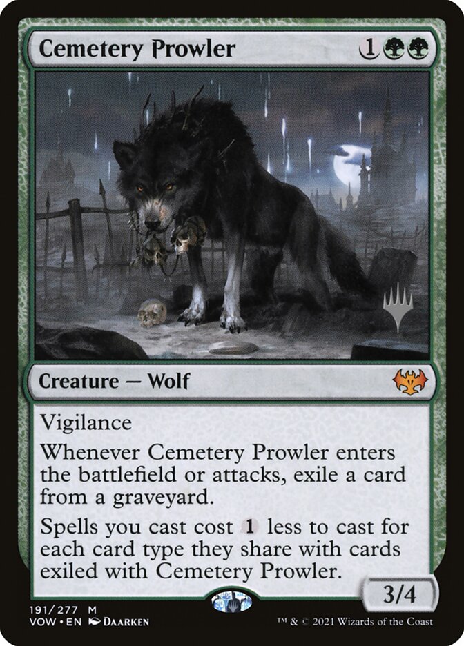 Cemetery Prowler card front