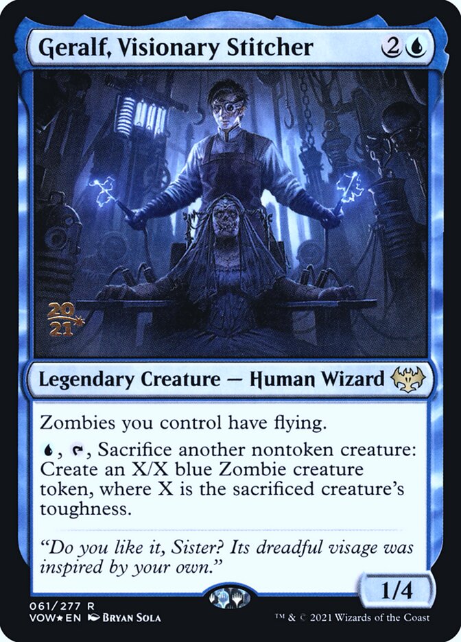 Geralf, Visionary Stitcher card front