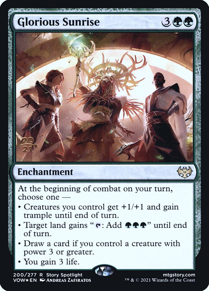 Glorious Sunrise card front