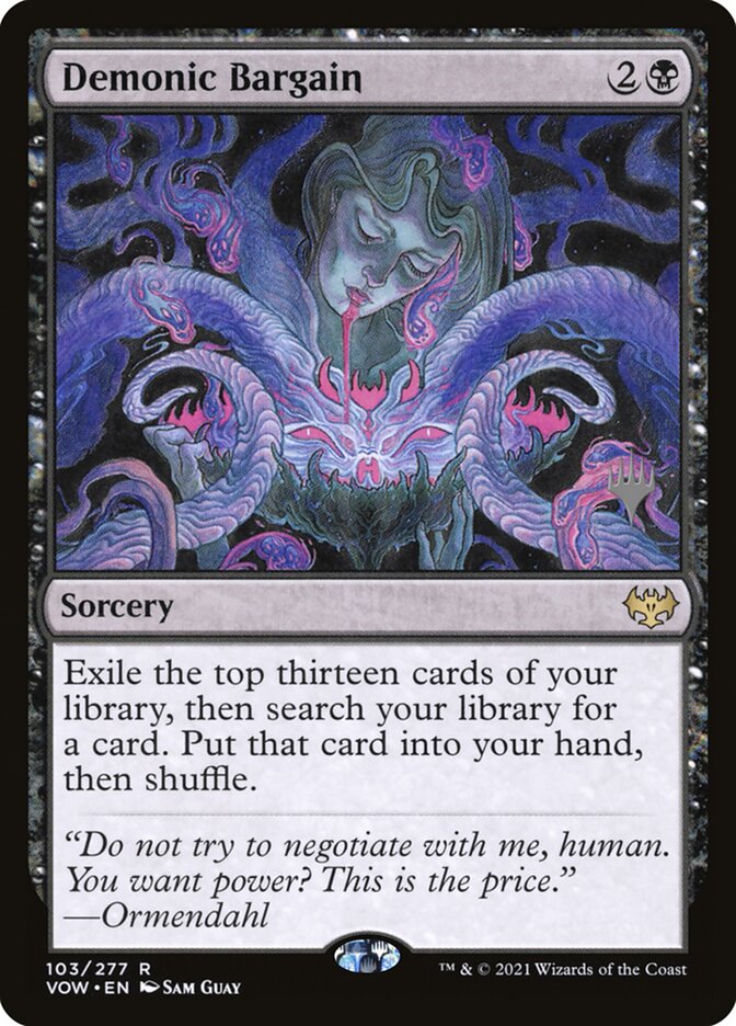 Demonic Bargain card front