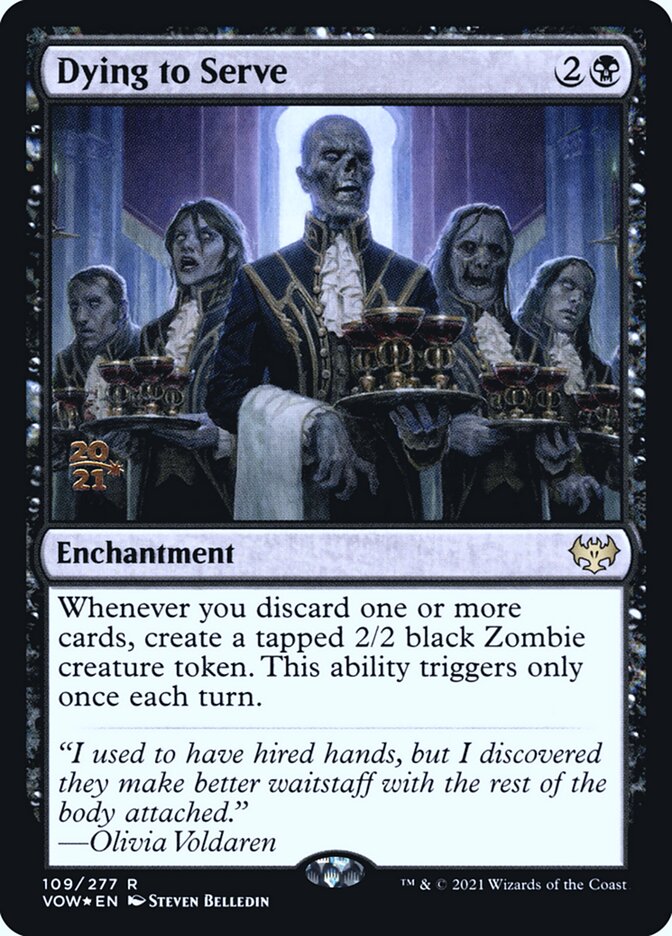 Dying to Serve card front