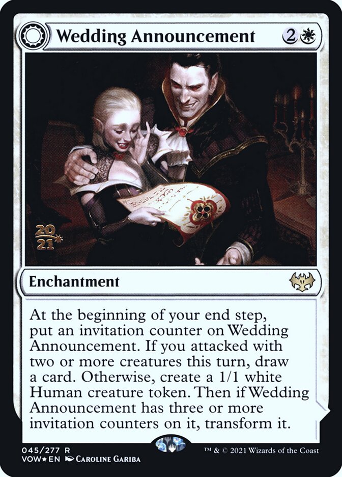 Wedding Announcement card front