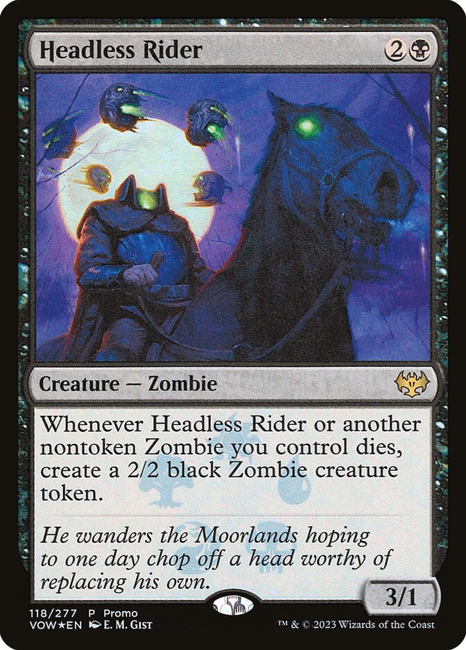Headless Rider card front