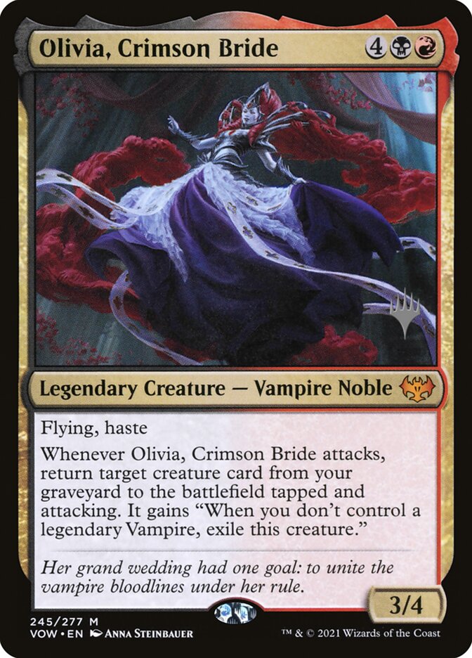 Olivia, Crimson Bride card front