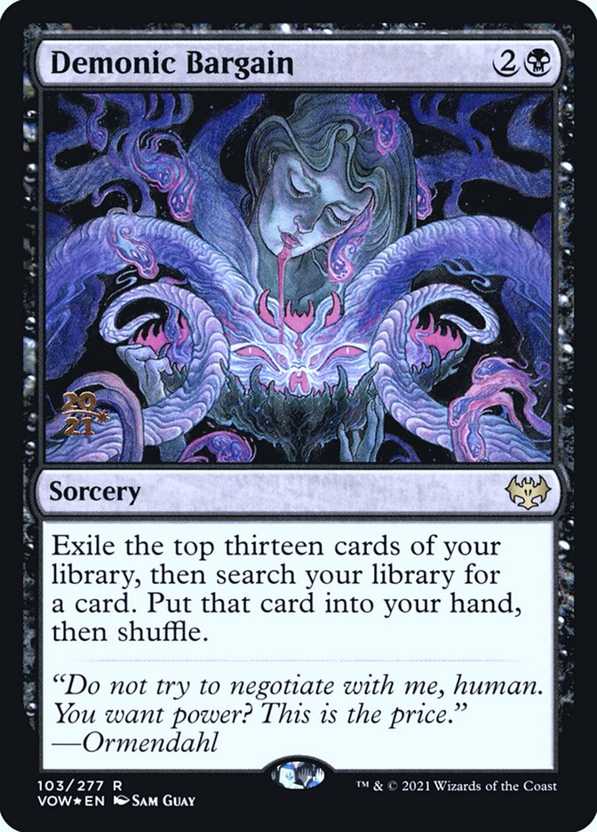 Demonic Bargain card front