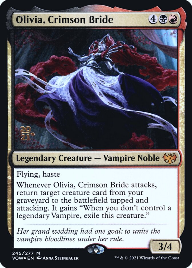 Olivia, Crimson Bride card front